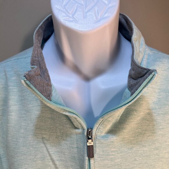 Mizzen+Main Other - Mizzen+Main Men's light green long sleeve 1/3 zip pullover Sweater XL short
